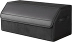 car organizers and storage for SUV,trunk organizer for sedan, leather foldable sleek box with lid,collapsible cargo bins, tool
