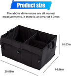 Car Trunk Organizer, Waterproof 600D Oxford Cloth Backseat Car Organizer, Large-capacity Collapsible Multi Compartment