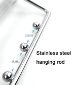 Pull Out Closet Hanger Metal Sliding Clothes Rail,Extendable Clothing Storage Rack for Wardrobe Space Saving,Metal Base,460mm