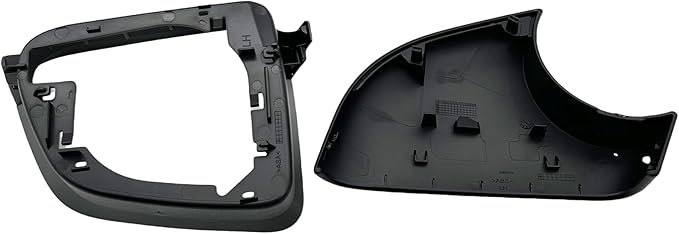 Replacement For Tesla Model Y Left Side Wing Mirror Cover and Mirror Frame Set Lower Holder Housing Tray Cap Driver Rearview Mirror Cover 2020 2021 2022