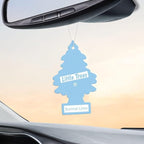 Little Trees Cardboard Hanging Car, Home & Office Air Freshener, Summer Linen (Pack of 24)