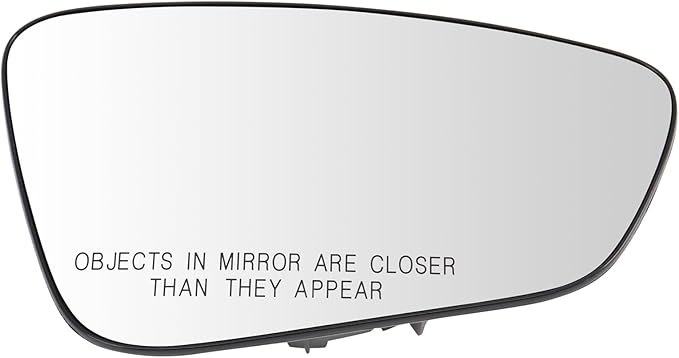 TRQ Passenger Side Mirror Glass Heated For Factory Equipped Mirrors Compatible with 2015-2017 Chrysler 200