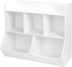 UTEX Toy Storage Organizer with Bookcase, Kid’s Multi Shelf Cubby for Books,Toys, Storage Organizer for Boys,Girls Play Room/