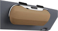 GDQ Sunglasses Holder for Car Visor Glasses Case|Car Sunglass Holder|Eyeglass Holder|Press Silent Shockproof Dustproof (Beige)
