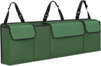 Car Trunk Organizer, Backseat Hanging Large Storage with Adjustable Straps,Waterproof PVC Collapsible Cargo Bag, Car Interior