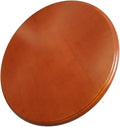 24''Round Walnut Rotating Dinner Platters, Large Lazy Susan Turntable, 360-Degree Smooth Rotation for Kitchens, Dining Rooms