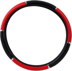 GG Grand General 54046 18 Inches Steering Wheel Cover Red w/Black Hand Grips