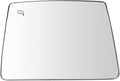 TRQ Driver Side Upper Mirror Glass Heated Snap-On Compatible with 2013-2014 Ford F-150 FO1324150