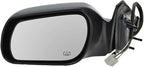 TRQ 2 Piece Driver and Passenger Side Mirror Assembly Set Electric Adjustment Heated No Memory Black Compatible with 2003-200
