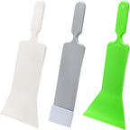 ZAVOOS 3 Pieces Window Tint Tools, Long Handle Auto Bulldozer Squeegee Scrubber Paddle Squeegee Kit, Flat Glass Scraper Cleaning Tool for Car Front Windows Rear Glass