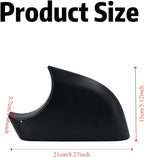 fit For Tesla Model Y Front Wing Mirror Cover Holder Lower Tray 2018-2024， Side Mirror Bottom Cover Replacement for Tesla Model Y Wing Repair (left side black)