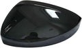 Rearview Side Wing Mirror Caps Cover for VW Tiguan MK2 2017 2018 2019 2020 Gloss Black (Left Driver Side)