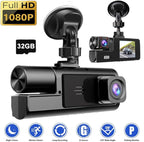 1080P Dual Dash Camera for Car Front and Inside Dashcam Car Security Video Recorder,170°Wide Angle Vehicle Cam,WDR,G-Sensor,2