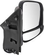 CarLights360 For Ram ProMaster 1500 2021 2022 2023 Door Mirror Passenger Side | Textured | Power | Heated | With Signal/Blind Spot Detection | Manual Fold | Replacement For CH1321548 | 7JR84JXWAA