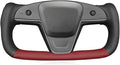 MEWANT Steering Wheel Cover for Yoke Style Steering Wheel for Tesla Model S 2021-2023 / Model X 2021-2023 Hand-Stitched Steering Wrap