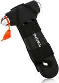 SENSEN Window Breaker Seatbelt Cutter for Car, Emergency Tool to Break Glass, Safety Hammer Escape Kit, 3-in-1, Matte Black
