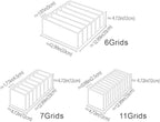 HSLFUAI 10 Pack Drawer Organizer for Bra, Underwear, Sock,Tie Foldable Closet Organizer Drawer Soft Fabric Dresser Drawer Div