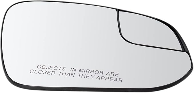 TRQ Heated Mirror Glass Right Passenger Side Snap On Backing Plate Compatible with 2016-2018 Toyota RAV4 TO1325175