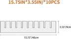 10Pcs Drawer Dividers, 15.75" x 3.55", Thick, DIY Organizer Separator, Large Adjustable Dresser Drawer Organizer for Clothes,
