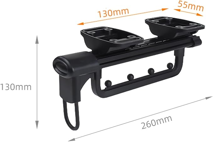 Pull Out Clothes Rail Extendable Pull Out Closet Rod - Wardrobe Pull-Out Trousers Rack, Adjustable 25-46 Cm Clothes Rail Ward