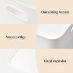 Yishyfier Plastic Storage Baskets Bins Boxes With Lids,Organizing Container White Storage Organizer Bins For Shelves Drawers 