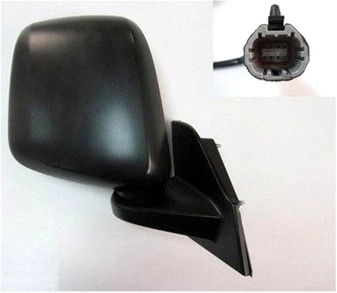TRQ 2 Piece Driver and Passenger Side Mirror Assembly Set Electric Adjustment Heated No Memory Textured Compatible with 2015-