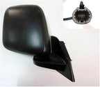 TRQ 2 Piece Driver and Passenger Side Mirror Assembly Set Electric Adjustment Heated No Memory Textured Compatible with 2015-