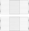 Expandable Closet Tension Shelf with Strong Adhesive, Metal Wire Hanging Shelves Closet Divider Separator Storage Shelves for