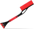 Baderke Snow Brush and Ice Scrapers for Car Windshield Detachable Window Snow Scrapers and Brush with Ergonomic Foam Grip Ice Removal Tool for Cars, Trucks, Suvs(Red)