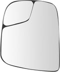 TRQ Driver Side Mirror Glass For Factory Equipped Mirrors Only Compatible with 2015-2021 Nissan NV200 S