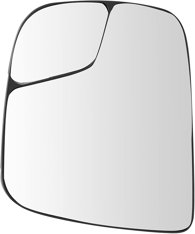 TRQ Driver Side Mirror Glass For Factory Equipped Mirrors Only Compatible with 2015-2021 Nissan NV200 S