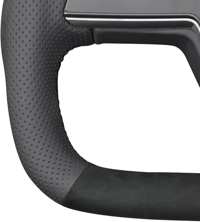 MEWANT Steering Wheel Cover for Yoke Style Steering Wheel for Tesla Model S 2021-2023 / Model X 2021-2023 Hand-Stitched Steering Wrap