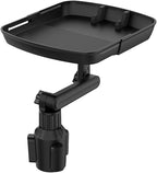 Cup Holder Tray Table, 360º Adjustable Car Drink Holders Tray, Stretchable Car Food Tray Coffee Table Stand with Phone Holder