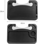1 Pcs Car Steering Wheel Tray for Cadillac Seville/DeVille/Escalade ESV/Lyriq/Vistiq, Multi-Functional Notebook Eating Desk Double-Sided Design Table Holder Auto Interior Accessories,A