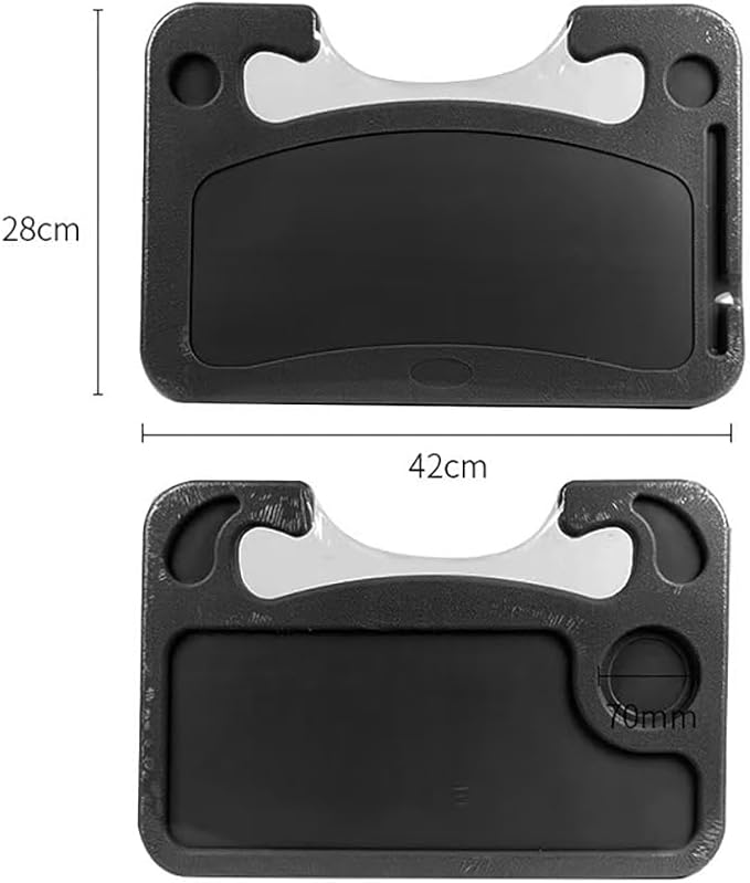 1 Pcs Car Steering Wheel Tray for Cadillac Seville/DeVille/Escalade ESV/Lyriq/Vistiq, Multi-Functional Notebook Eating Desk Double-Sided Design Table Holder Auto Interior Accessories,A