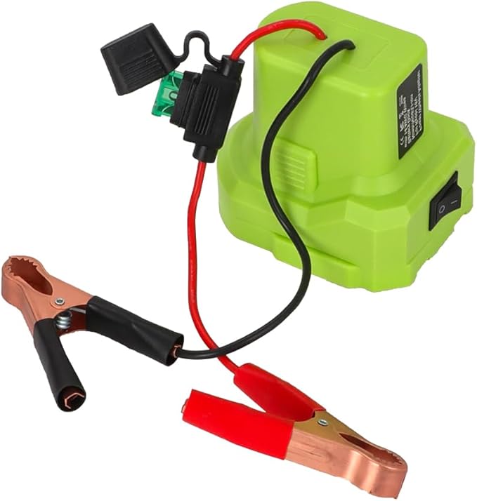 Jumper Cables Adapter for Ryobi 18v Battery Jump Starter, for Jump starting Cars Trucks Tractors (Battery is NOT INCLUDED)