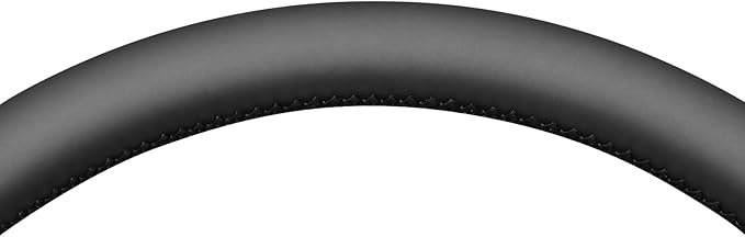 MEWANT Hand Stitch Steering Wheel Cover for Chevy Silverado 1500 2500 Black Smooth Perforated Faux Leather Steering Wrap