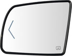 Driver Side Heated Mirror Glass Replacement For 2008-2017 Toyota Sequoia 2007-2020 Toyota Tundra - for Tundra Sequoia Side Mirror With Rear Holder and Turn Signal
