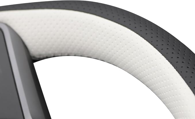 MEWANT Hand Stitched Real Leather Steering Wheel Cover for Tesla Model 3 2017-2023 / Model Y 2020-2023 for Tesla Model 3/Y Accessories(3D Style)