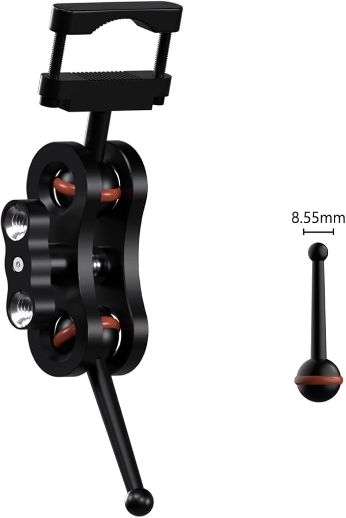 for Garmin Dash Cam Mount,Compatible with Garmin Mini/Mini 2/Mini 3/45/46/47/55/56/57/65W/66W/67W/Tandem/ X110/X210/X310 etc Dash Cam,Aluminum Rearview Mirror Bracket Kit (8.55mm Ball Heads)