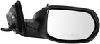 TRQ Driver & Passenger Side Power Mirror Set Textured Black Manual Fold Compatible with 2017-2022 Honda CR-V HO1320316 HO1320