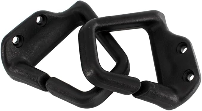 2 Pcs Seat Belt Shoulder Guides Loops Compatible with Chevrolet Camaro Firebird 1993-2003 Ebony Black Replacement 16817202 16817203