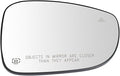 TRQ Passenger Side Mirror Glass Heated Blind Spot Convex Includes For Factory Equipped & Aftermarket Mirrors Compatible with 