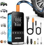 Tire Inflator Portable Air Compressor, 150 PSI Cordless Smart Air Pump for Car Tires, LED Light & Auto Shut-Off, Tires Pump for Car, Motorcycles, Bikes, Balls, Mini Bike Pump & Car Accessories
