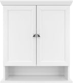MCS 23x26 White Medicine Cabinet Organizer, Wall Mounted Bathroom Cabinet for Over-The-Toilet Storage, Bathroom Furniture & R