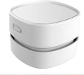 ODISTAR Desk Vacuum Cleaner with Wireless Charger, Mini Table dust Sweeper Energy Saving,Endurance up to 400 mins, Cordless&3