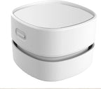 ODISTAR Desk Vacuum Cleaner with Wireless Charger, Mini Table dust Sweeper Energy Saving,Endurance up to 400 mins, Cordless&3