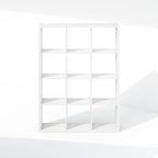 Furinno Cubic Closet Organizers and Storage, 12-Cube Closet Organizer, Open Shelf Closet Storage, Extra Thick Frame for Wardr