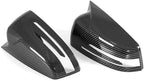 Carbon Fiber Horn Mirror Cover Cap Fit for Merceddes Beenz Beenz W204 W176 W212 CLA250 1994-2020 Passenger + Driver side