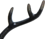 SOFFEE DESIGN Wall Mounted Metal Coat Hooks, Hanging Antler Shape Rack Hooks for Entryway, Bathroom, Bedroom, Retro Double Ho